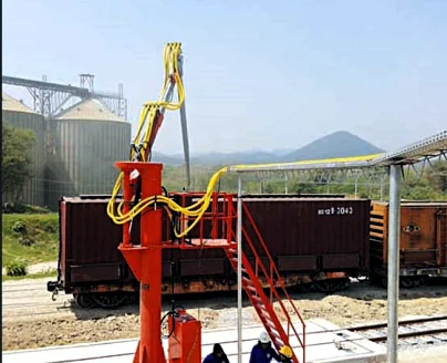 Calada de vagones en exterior