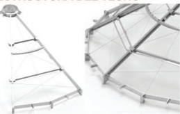 Monocarril del techo del silo