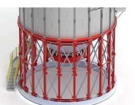 Estructura elevada del silo