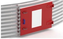 Puerta de mantenimiento del silo fondo plano